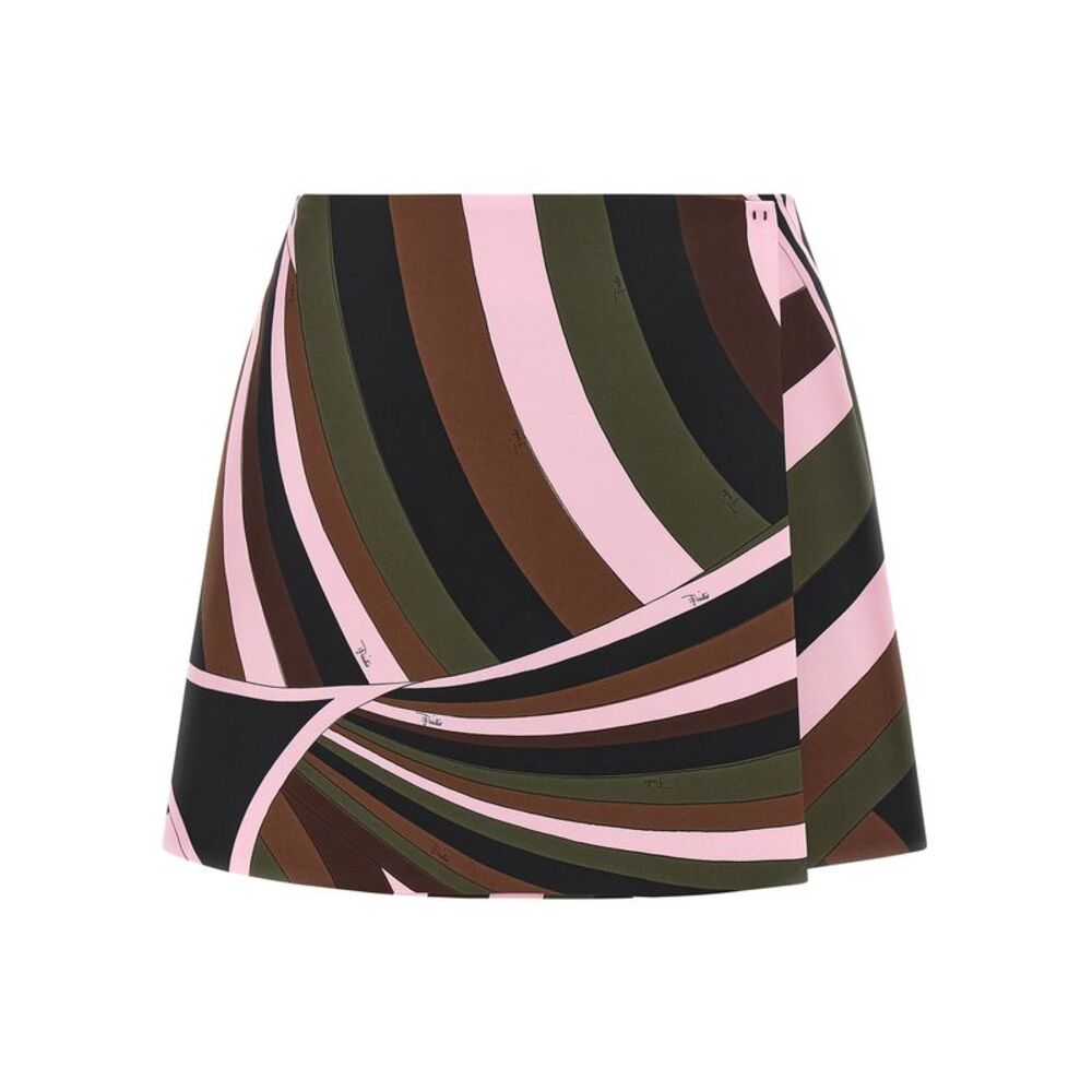 Emilio Pucci Multicolor Silk Long Women's Skirt